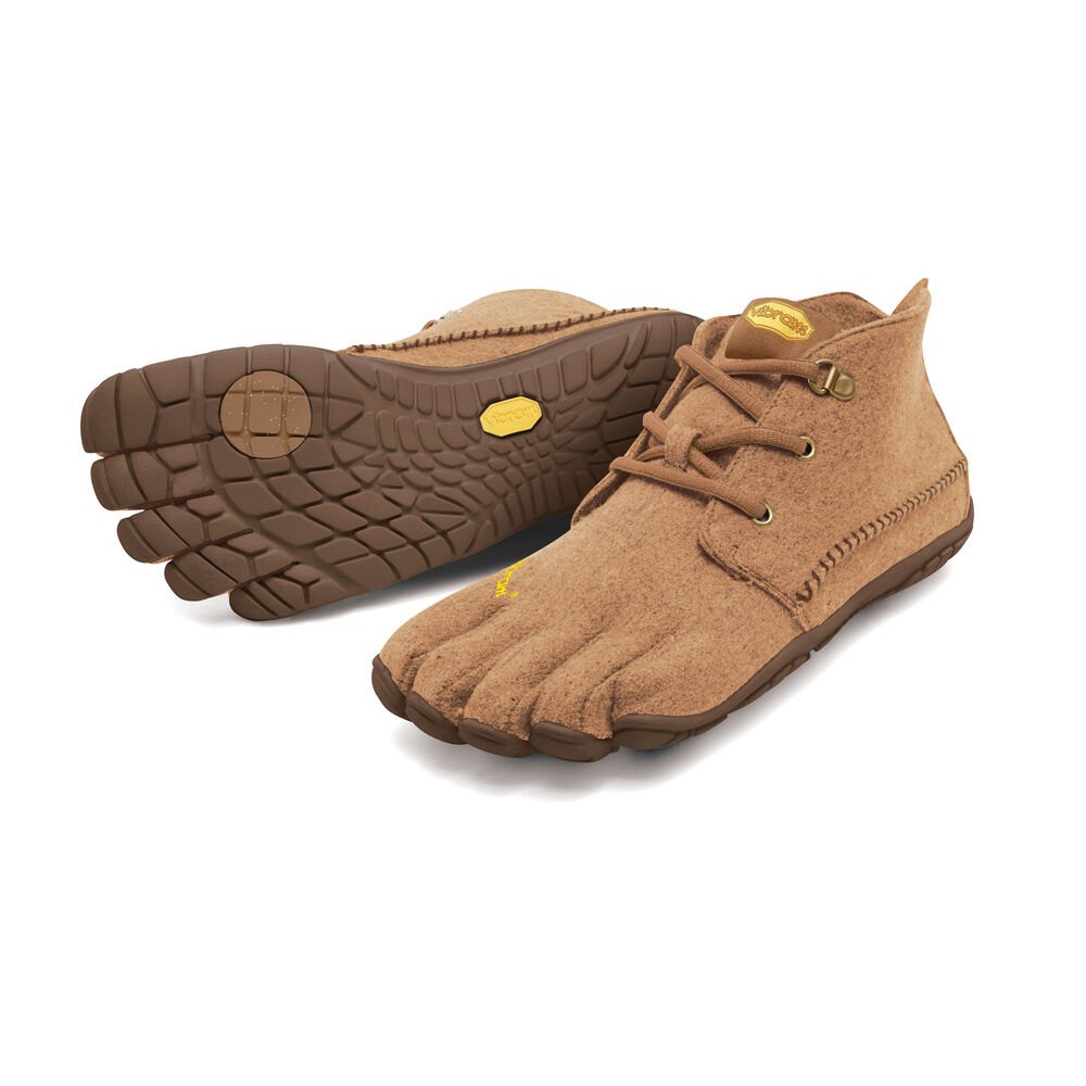 Vibram Five Fingers Womens Barefoot Shoes - Brown - CVT-Wool - 01743-PRXD